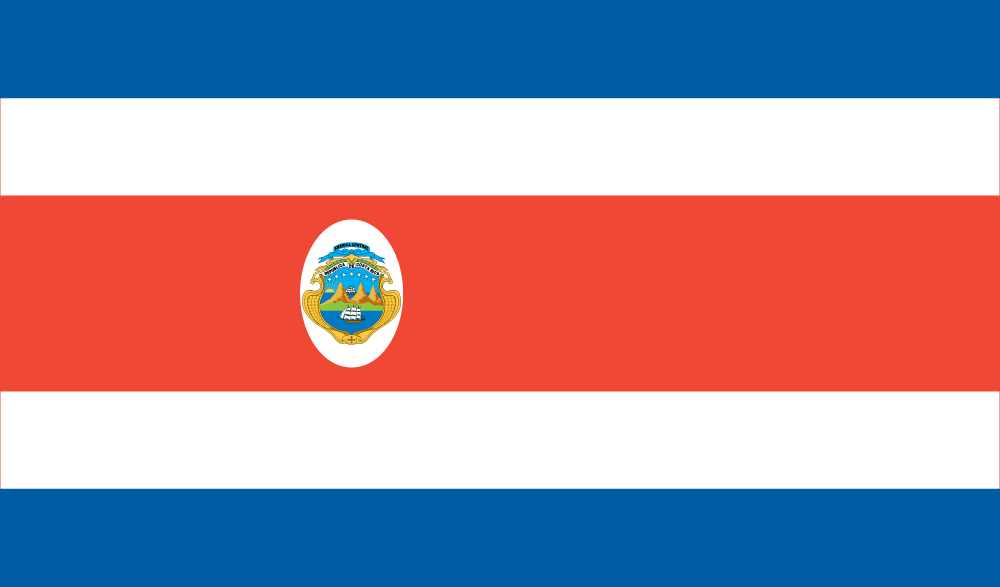 Printable Costa Rica Flag - Customize and Print