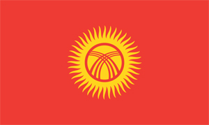 Kyrgysztan Flag