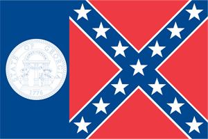 Georgia Flag 1956 - 2001
